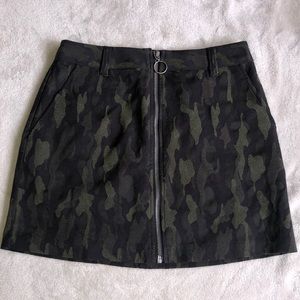 Camo Forever 21 Jean Skirt